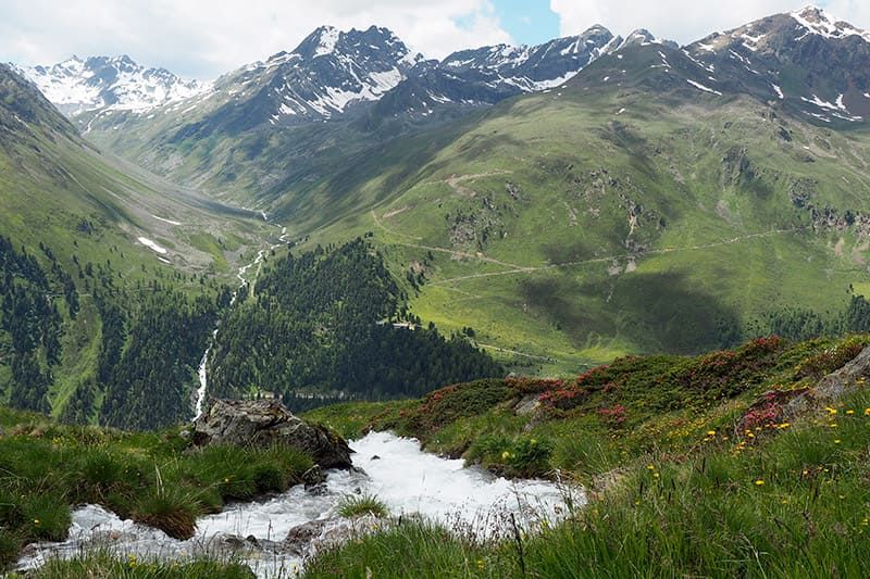 Kaunertal summer vacation Tyrolean mountains