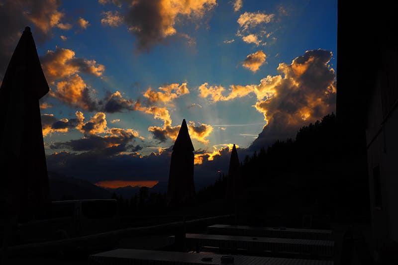 Sonnenuntergang Tiroler Berge