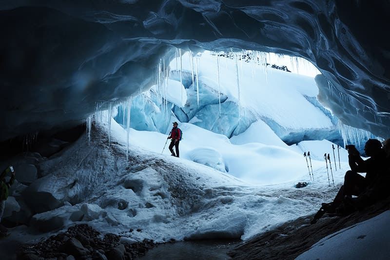 Ice cave Kaunertal Tyrol